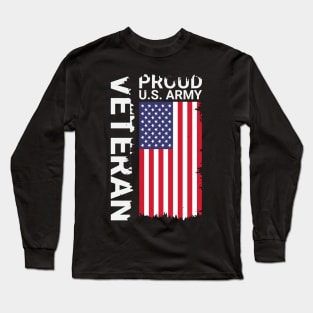 Proud us army veteran design Long Sleeve T-Shirt